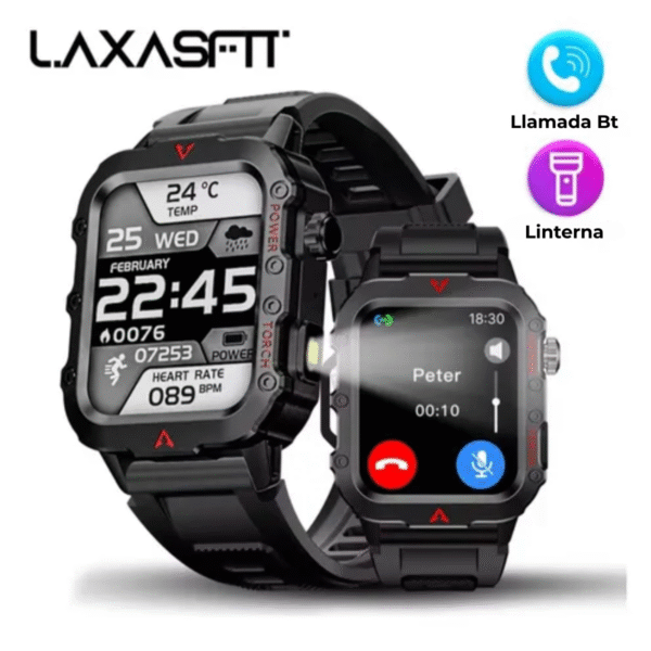 Reloj Inteligente Mujer Hombre Q11 Con Linterna Conexión Bt Notificaciones Redes Sociales