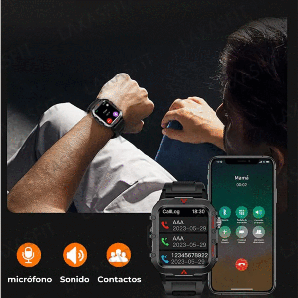 Reloj Inteligente Mujer Hombre Q11 Con Linterna Conexión Bt Notificaciones Redes Sociales