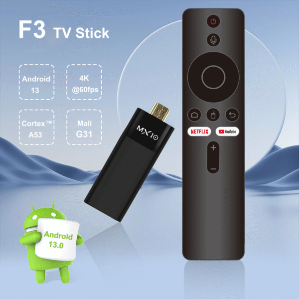 Tv Stick F3 16 GB 2 GB RAM MagisTv (Canales Peliculas Series Gratis)