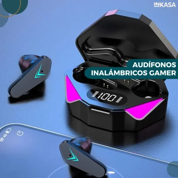 Audifonos Bluetooth TWS Gaming Retroiluminado