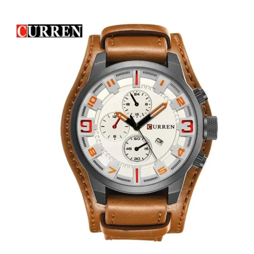 Reloj Análogo Curren Hombre Color Café Original